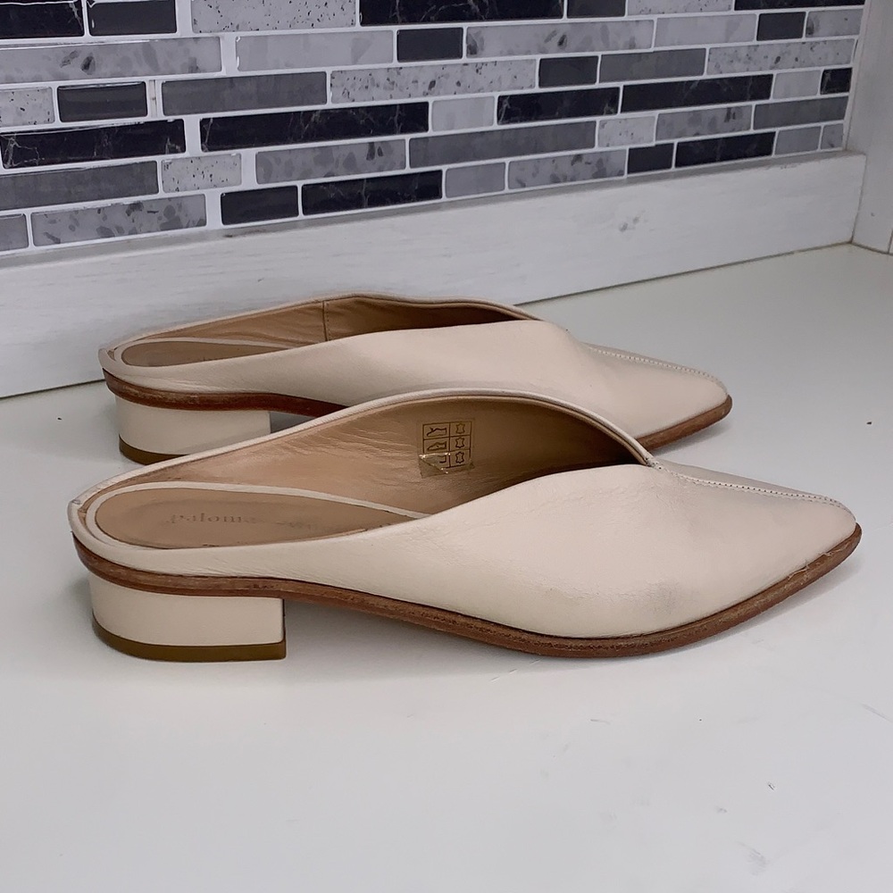 PALOMA WOOL SINGAPUR MULES Im ercu leather size 7 - Picture 5 of 9